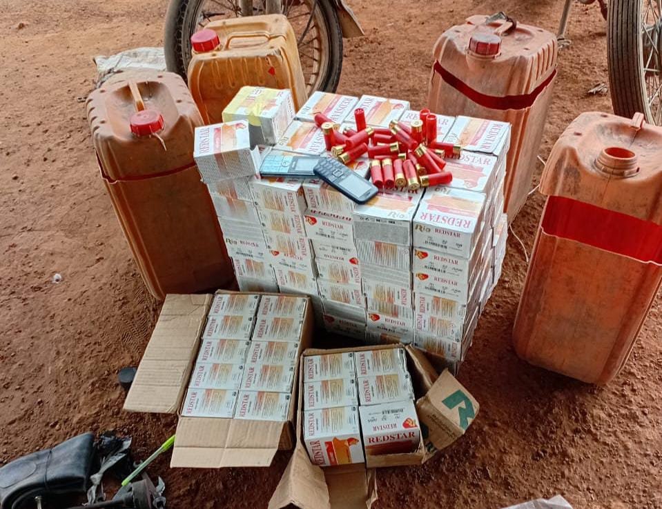 Two suspects arrested as Oyo police smash transnational ammunition trafficking syndicate, recover 2,625 cartridges concealed in jerry cans