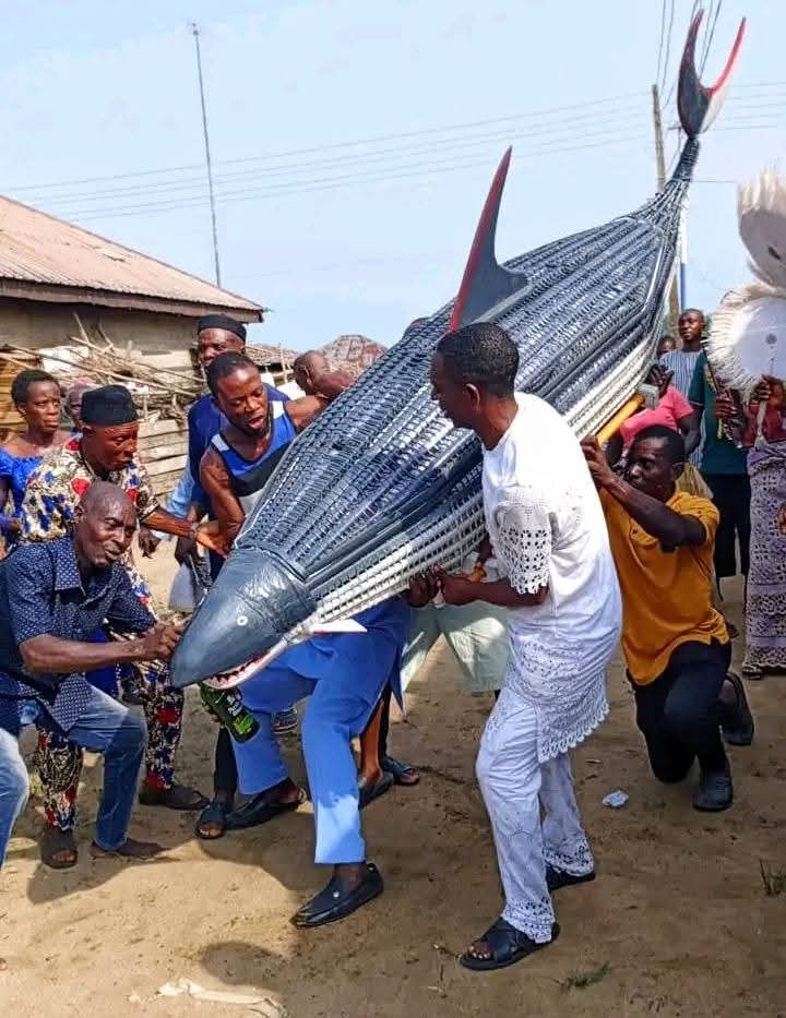 120-year-old fisherwoman buried in dolphin-shaped casket in Delta community