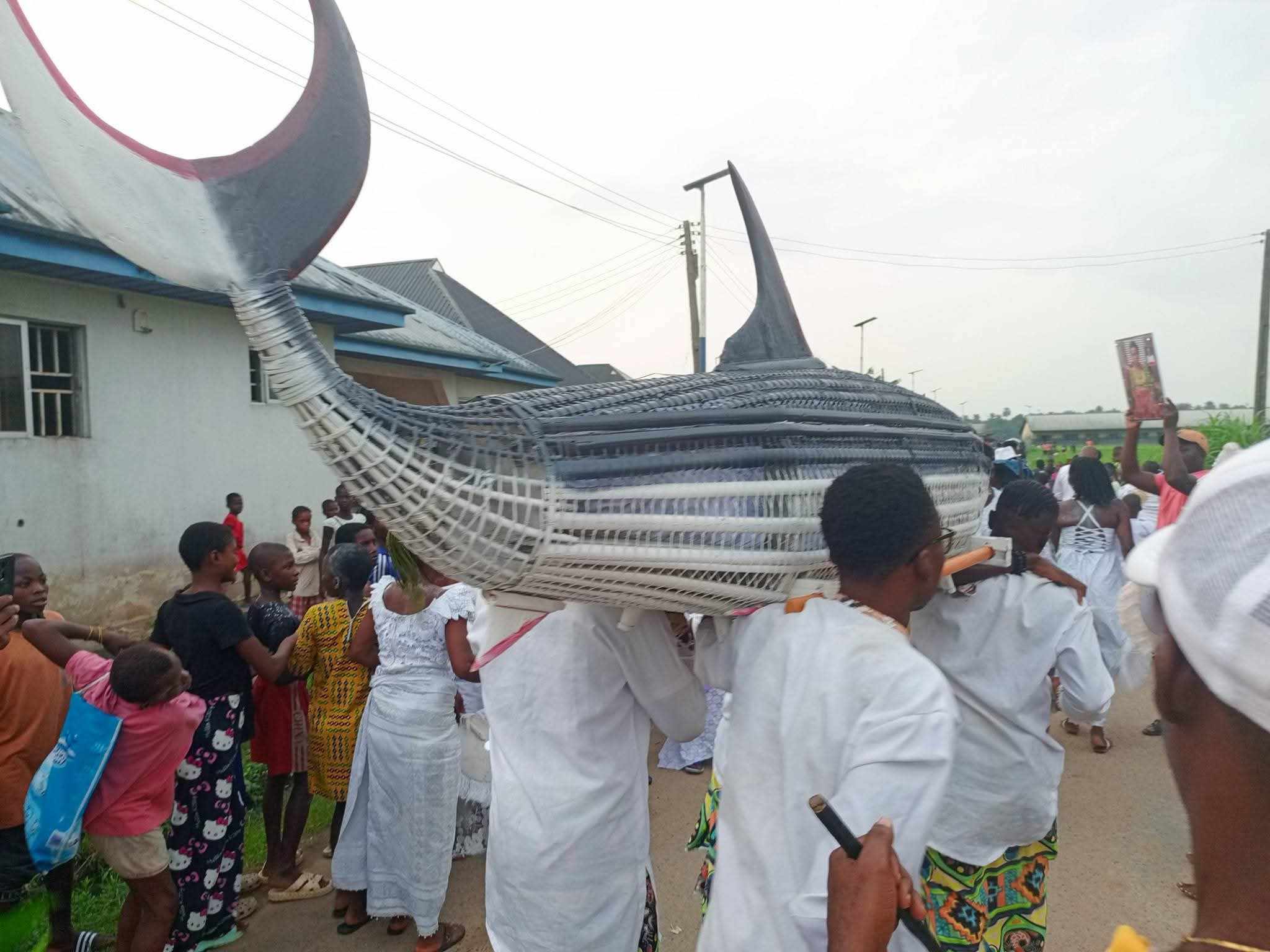 120-year-old fisherwoman buried in dolphin-shaped casket in Delta community