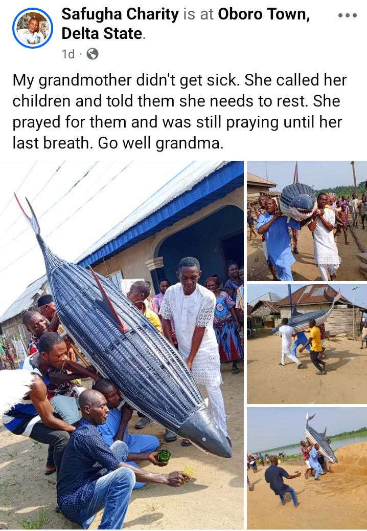 120-year-old fisherwoman buried in dolphin-shaped casket in Delta community