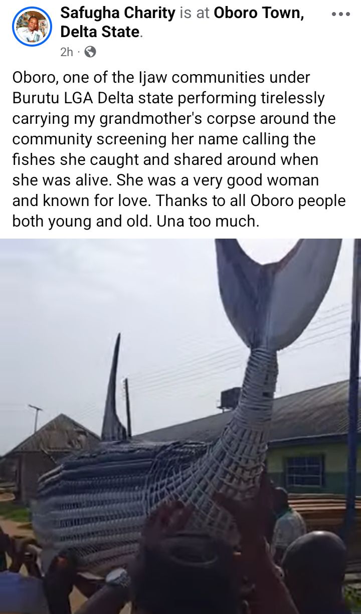 120-year-old fisherwoman buried in dolphin-shaped casket in Delta community