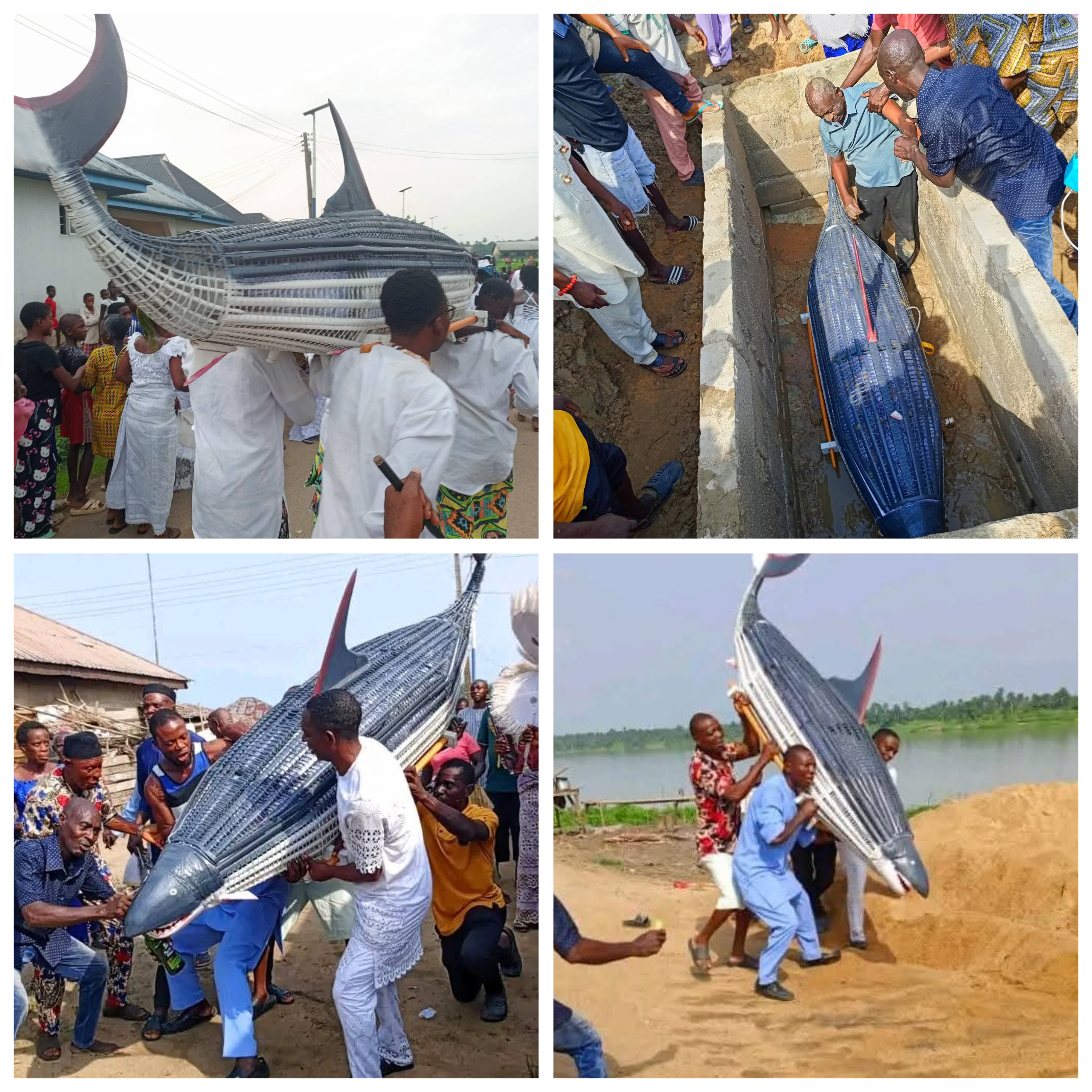 120-year-old fisherwoman buried in dolphin-shaped casket in Delta community