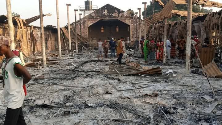 Fire razes Catholic Cathedral in Taraba