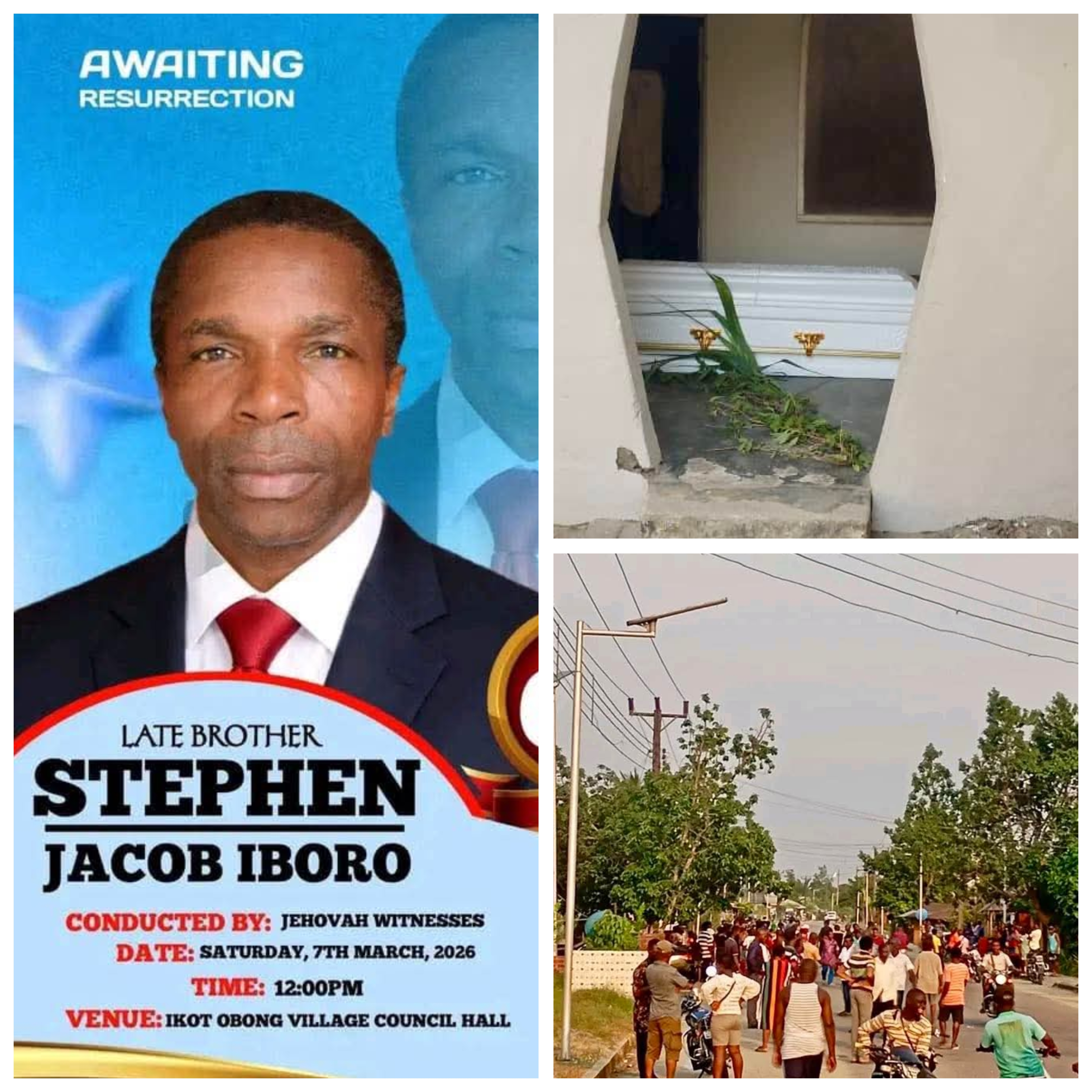 Drama in Akwa Ibom community as family drops man?s coffin at village head?s house over land dispute