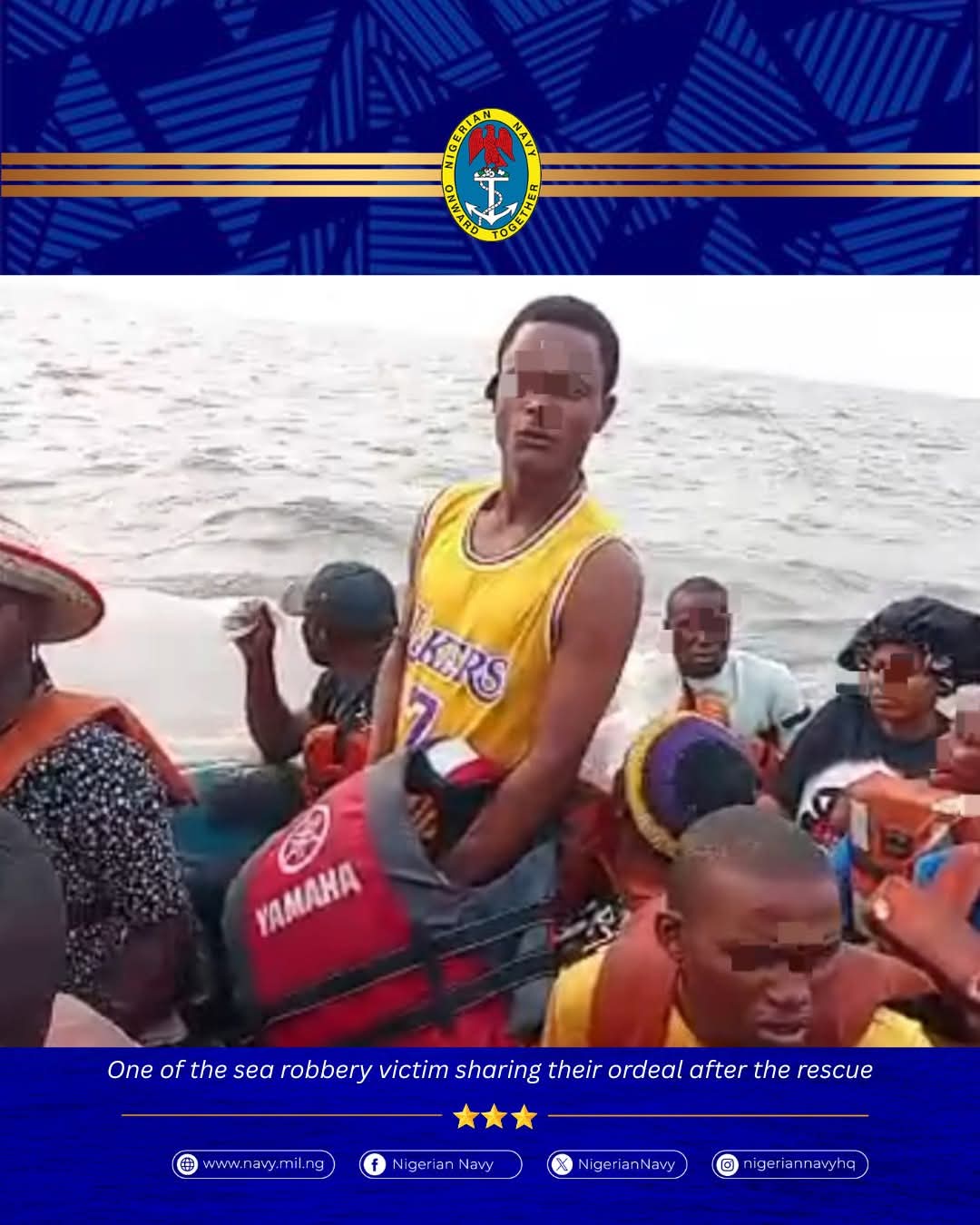 Nigerian Navy foils sea robbery, rescues 16 passengers in Calabar