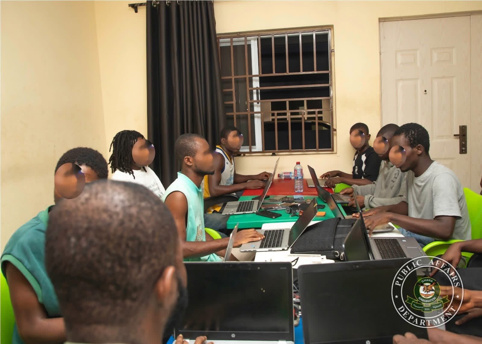 Authorities examining evidence found during the raid