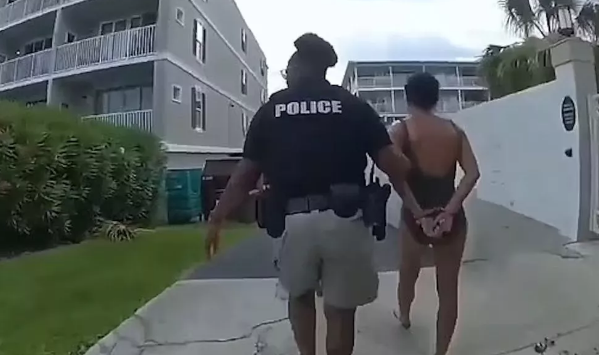 Woman arrested after she was caught moaning while m@sturbating with vibrator  on a beach