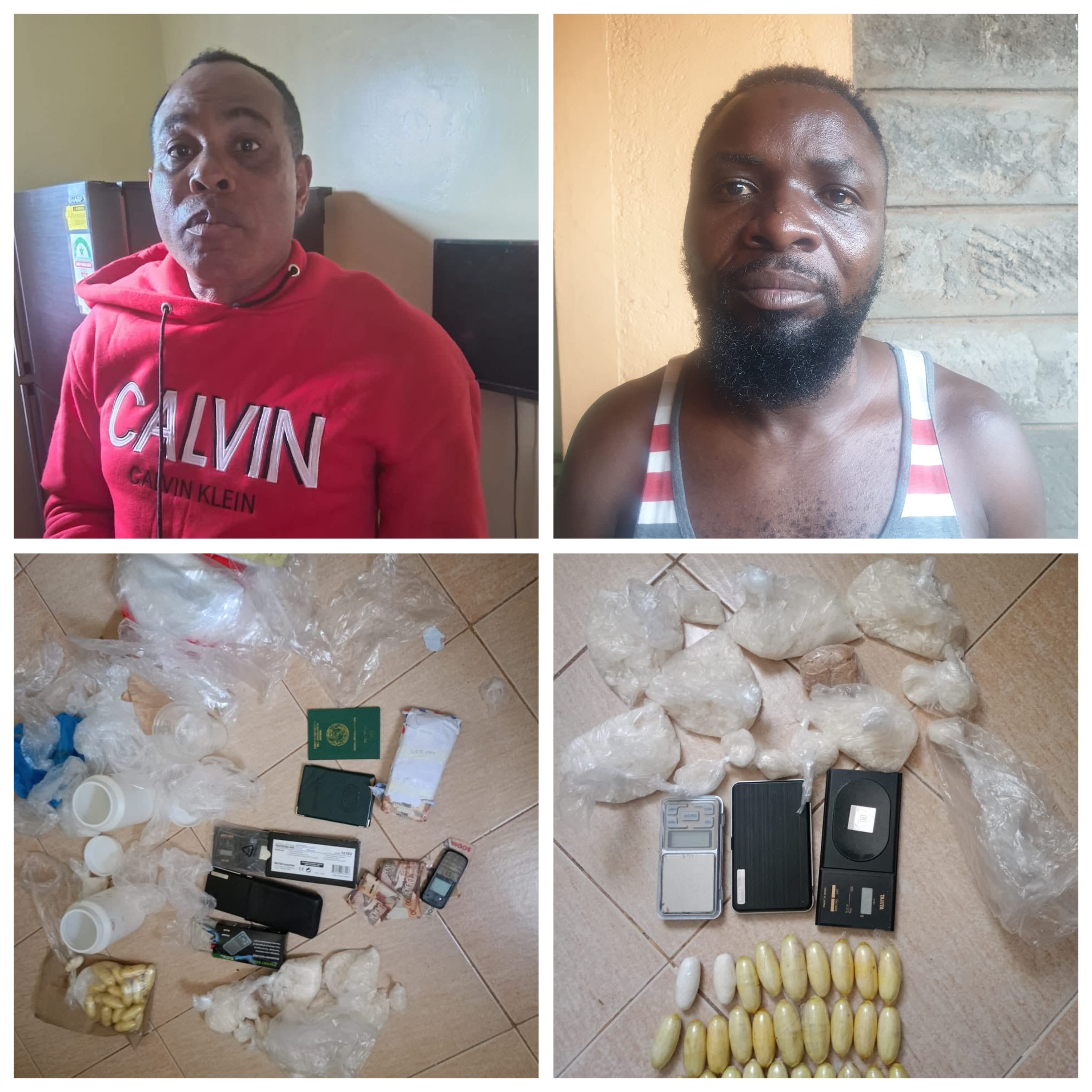 Nigerian national and one other arrested as detectives bust drug trafficking network in Kenya