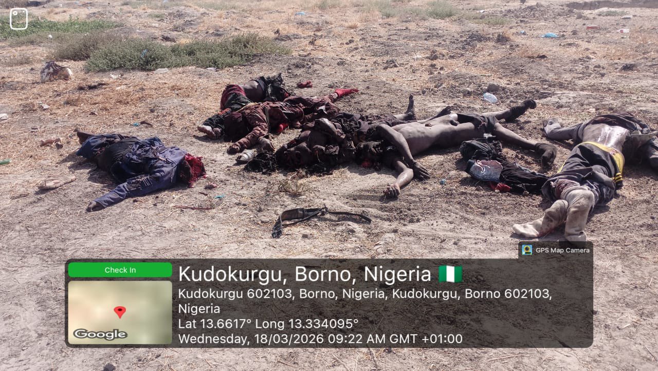 Bodies of 63 ISWAP terrorists recovered after failed attack on military location in Borno