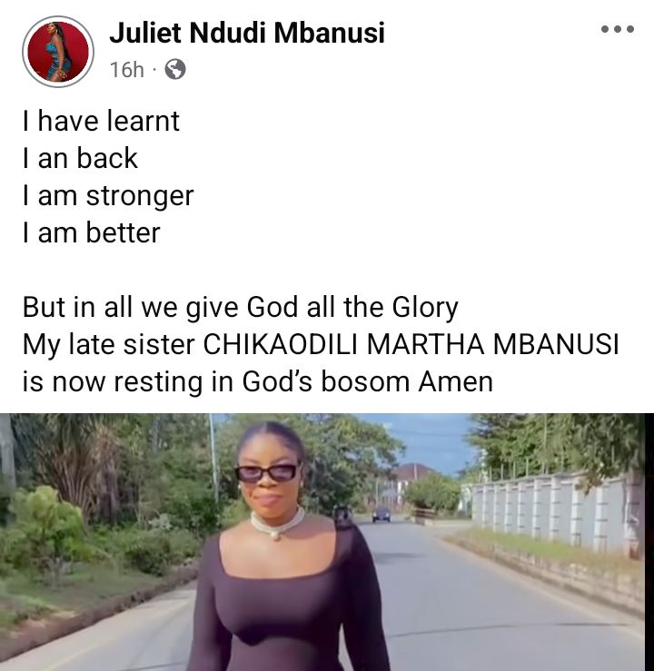 Destroy that person - Grief-stricken Nigerian woman urges late sister to go after her alleged k!ller (video)