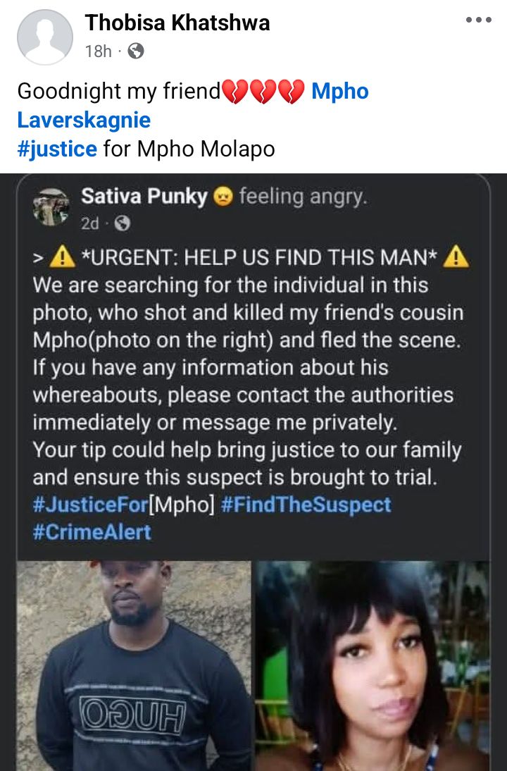 South African woman shot d3ad by ex-boyfriend after she ended their relationship and secured protection order