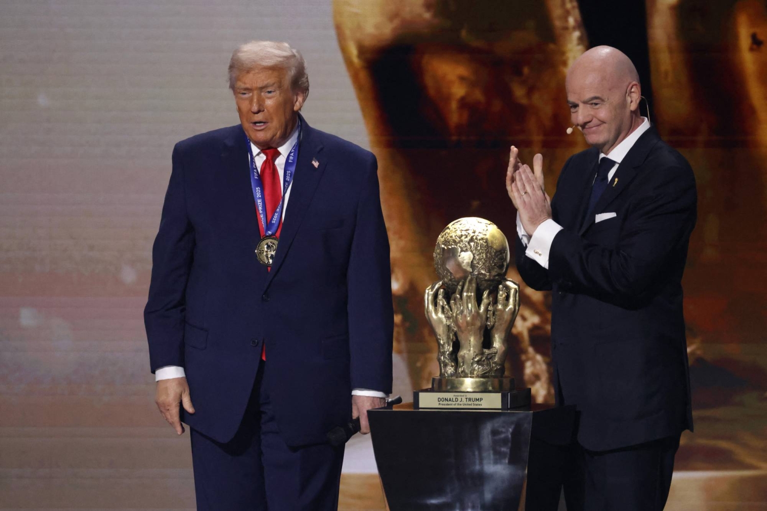 FIFA president Infantino defends peace prize awarded to Trump