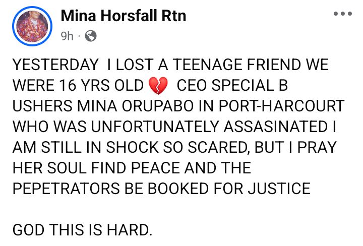 Popular Port Harcourt event planner reportedly shot d3ad by gunmen