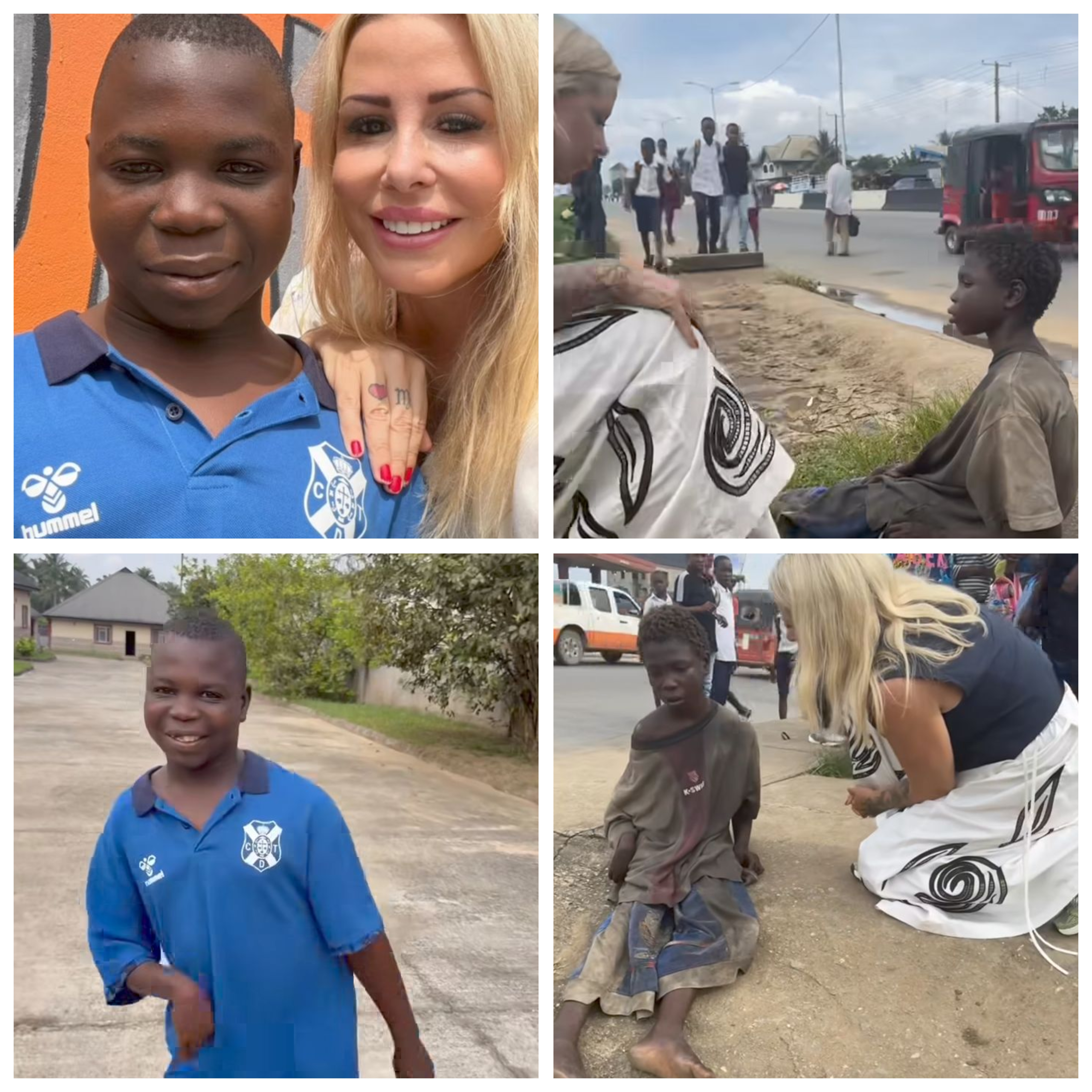 Danish aid worker, Anja Ringgren Love shares video showing amazing transformation of young boy she rescued from the streets of Akwa Ibom