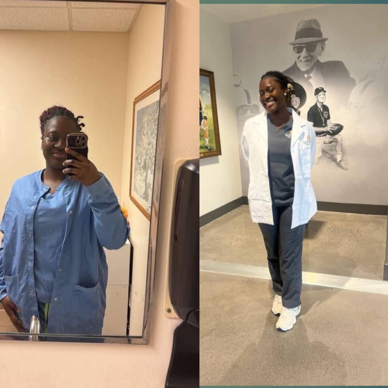 A makeshift memorial for Oluwalayomi Fadero at the crash site.