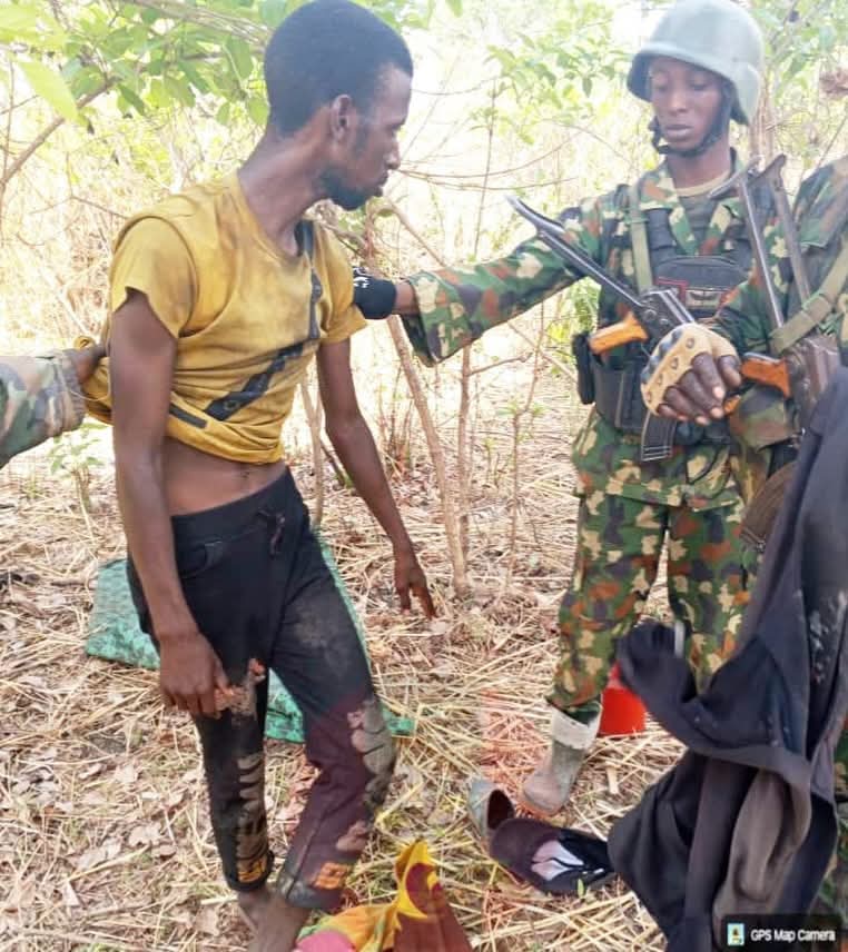 Scene from the operation by the Nigerian Army