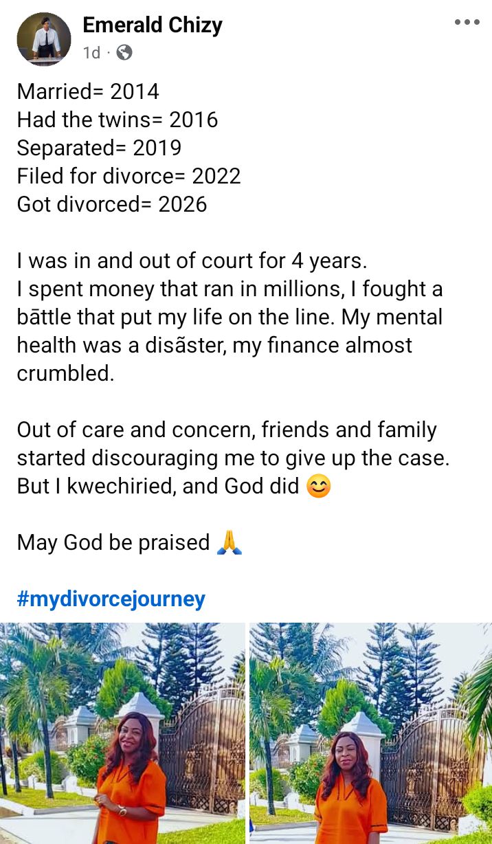 I shook hands with the devil and conquered him - Nigerian woman opens up about her divorce journey