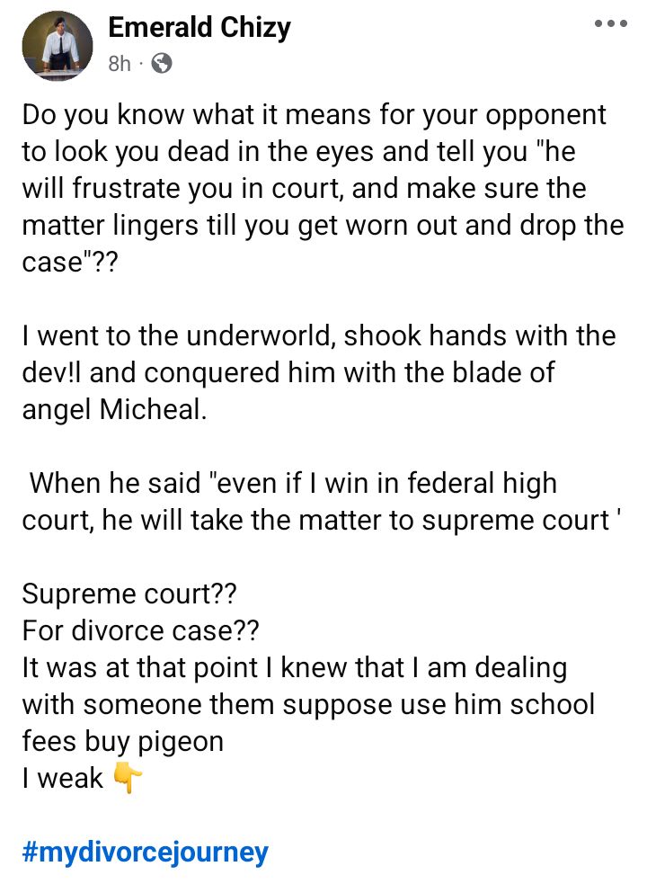 I shook hands with the devil and conquered him - Nigerian woman opens up about her divorce journey