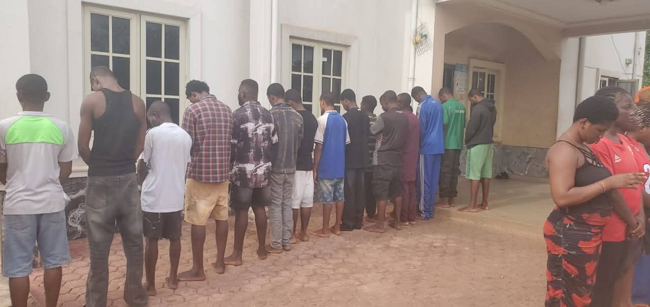 Anambra Govt demolishes brothel, uncovers cache of hard drugs, arrest 20 s3x workers and 18 male customers