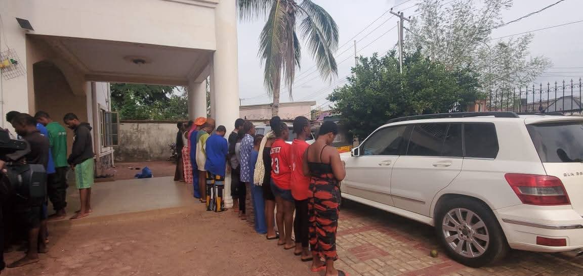 Anambra Govt demolishes brothel, uncovers cache of hard drugs, arrest 20 s3x workers and 18 male customers