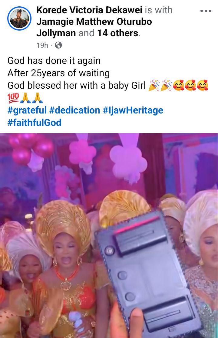 Nigerian couple welcome baby after 25 years of waiting (video)