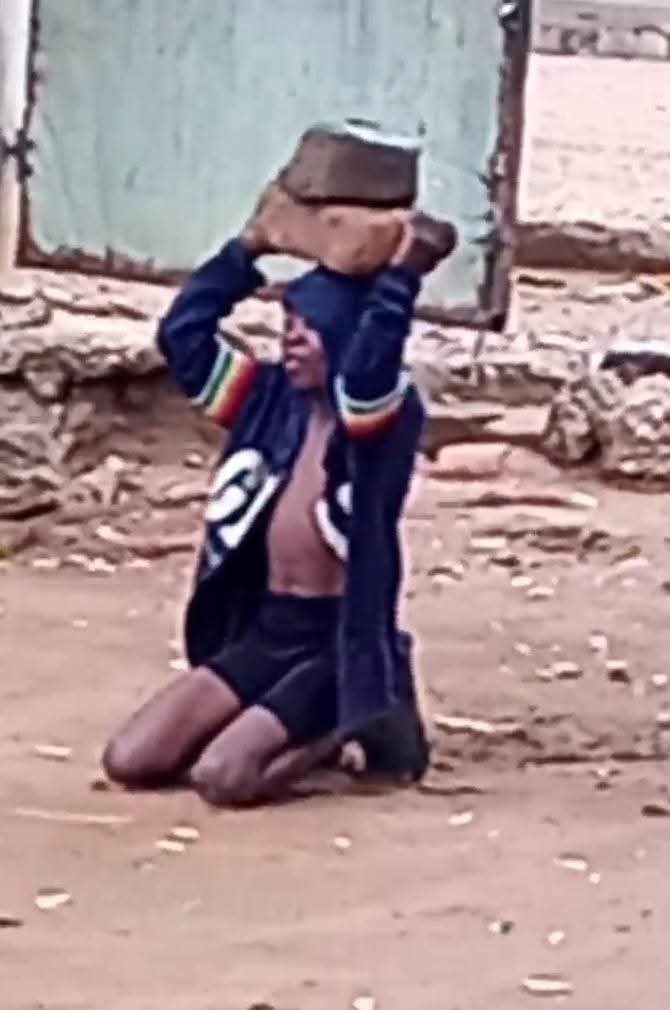 Outrage as woman forces young girl to hold two heavy stones above her head for 4 hours in Benue