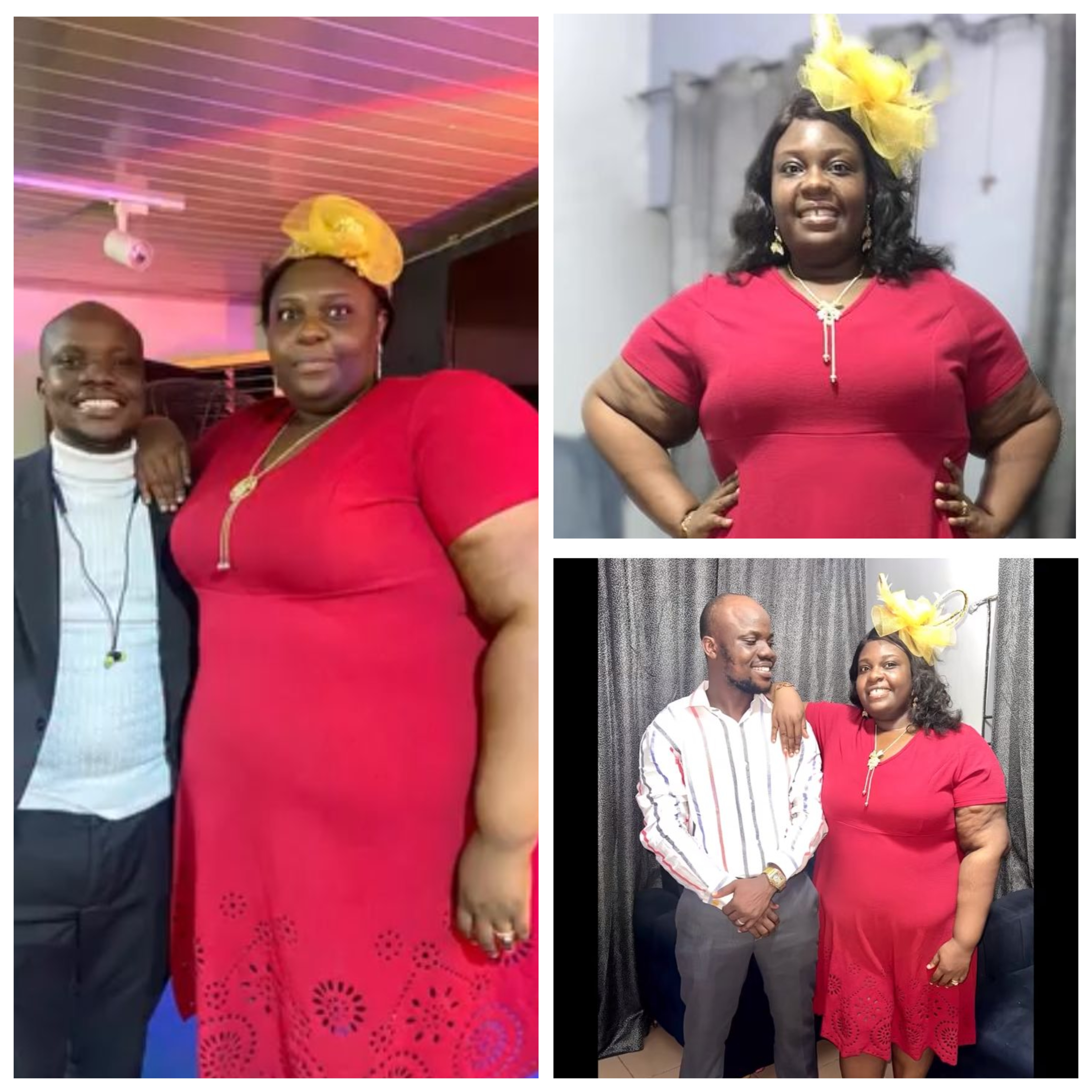 Nigerian woman appreciates husband for his unconditional love while struggling with her weight