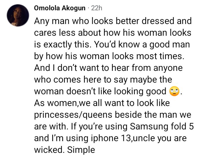 A husband who uses more expensive phone than his wife is selfish and capable of maltreating her - Nigerian man says