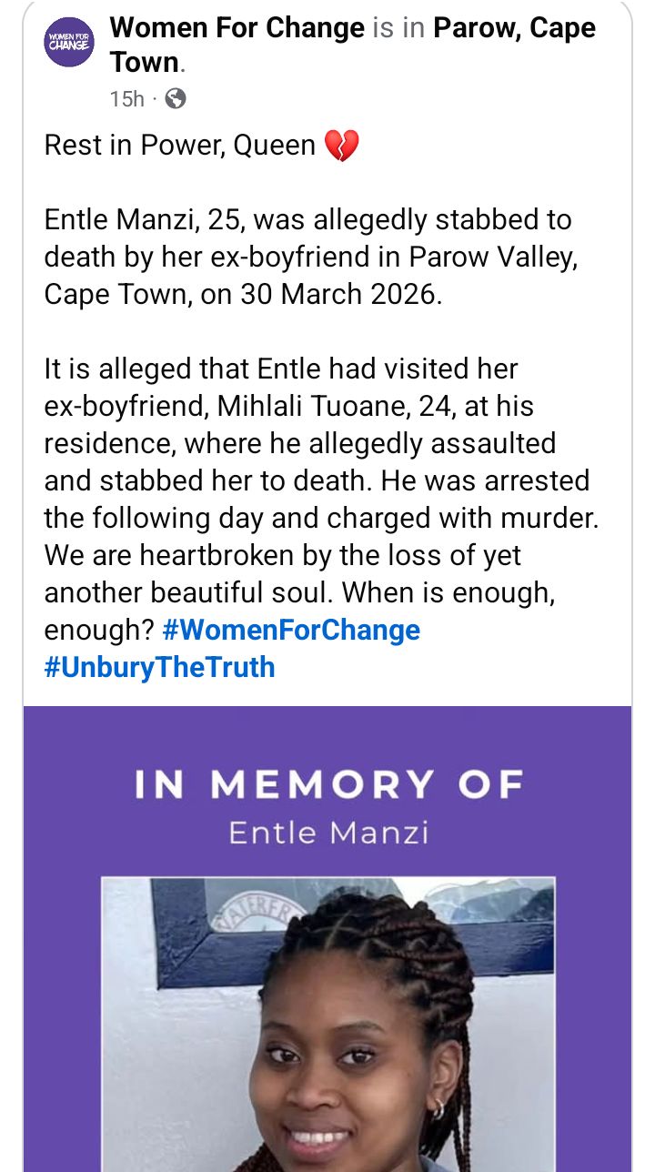 "That boy k!lled all of us. I will never be the same" - Grieving father mourns daughter st@bbed to d3ath by her ex-boyfriend in South Africa