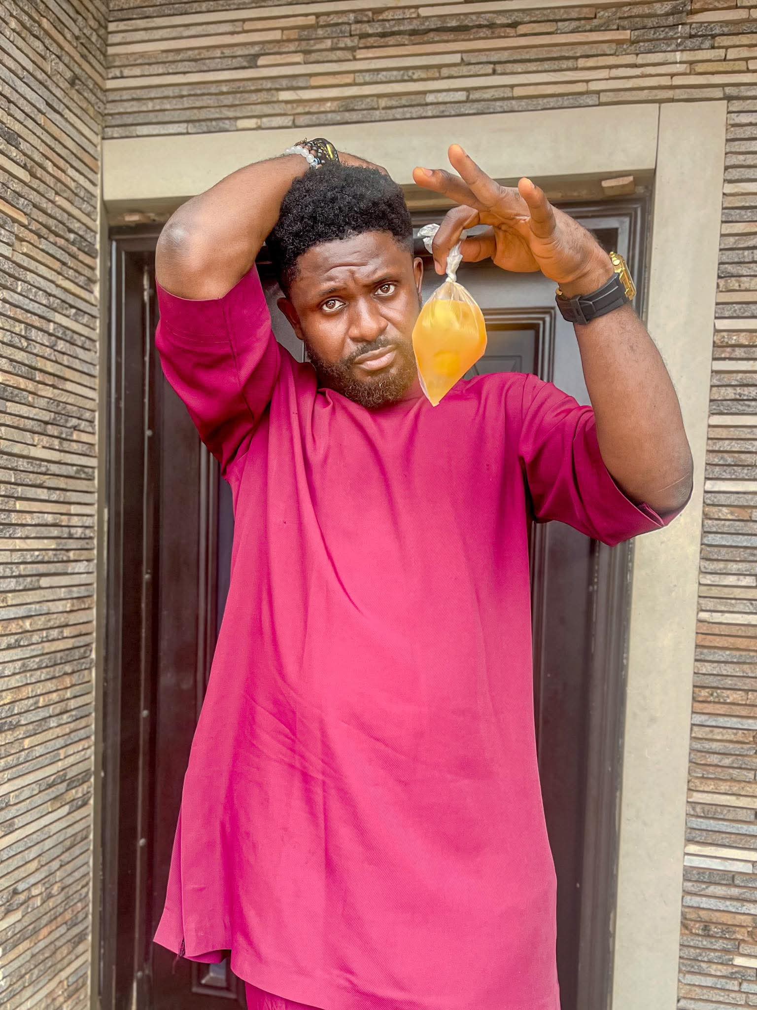 Is it even healthy?  Nigerian man expresses concern after seeing eggs cracked open and sold in nylon bags