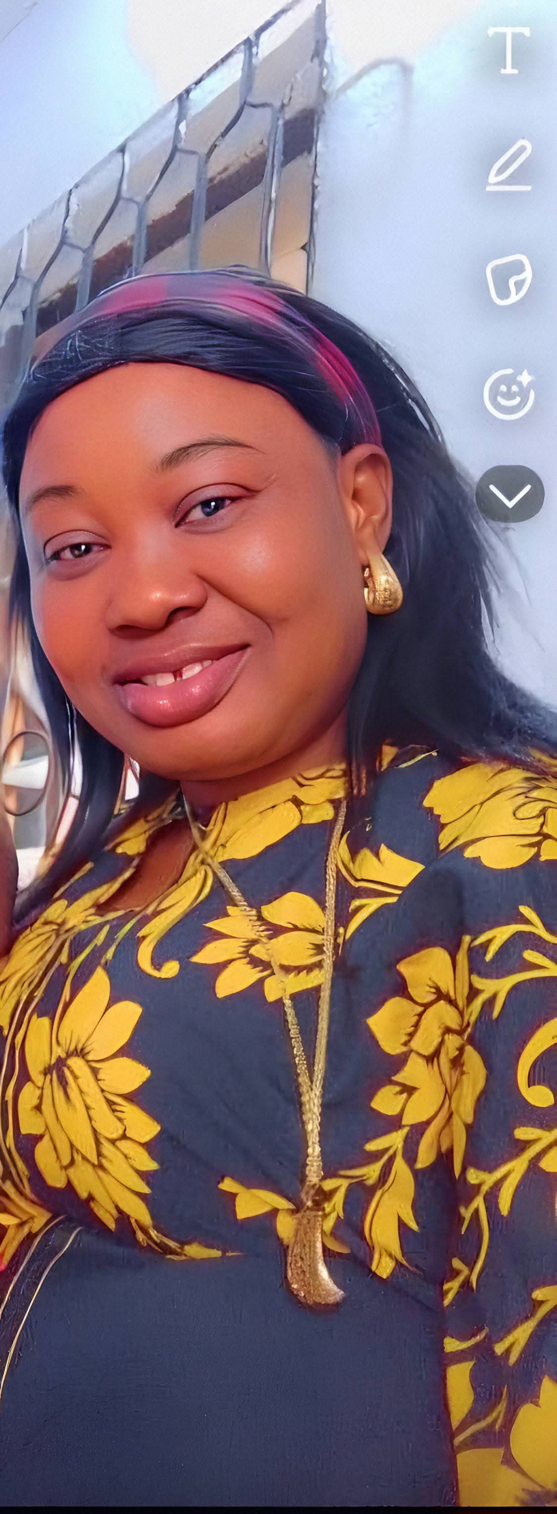 A woman identified as a relative of the deceased.