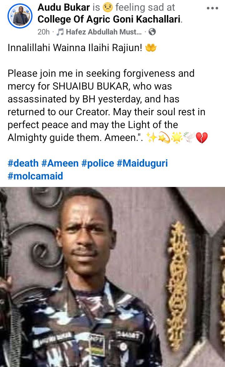 Four police officers k!lled as Boko Haram attacks Borno police station