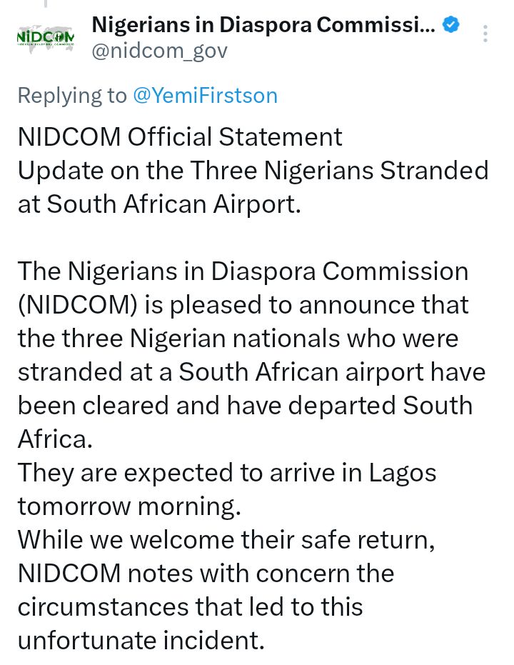 South Africa deports three Nigerians over 'insulting' social media posts about government