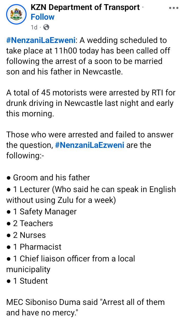 Wedding called off on D-Day as traffic cops arrest groom and his father for drunk driving