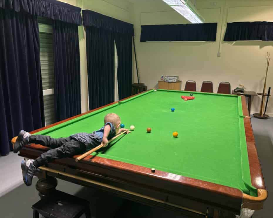 Toddler, 2, becomes holder of two Guinness World Records by becoming the youngest person to perform a pair of trick shots in snooker