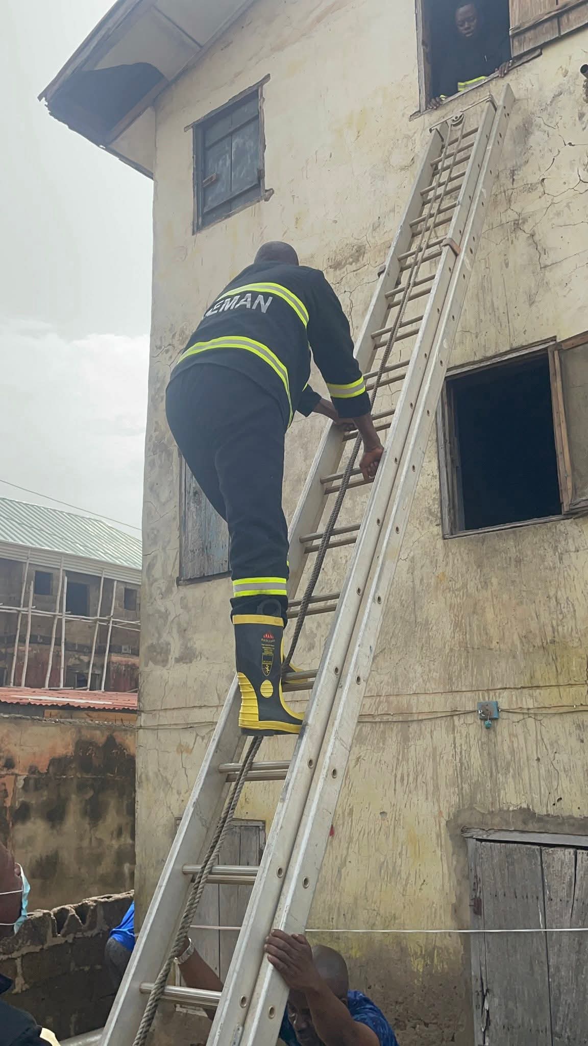 Two children rescued as building collapses in Kwara