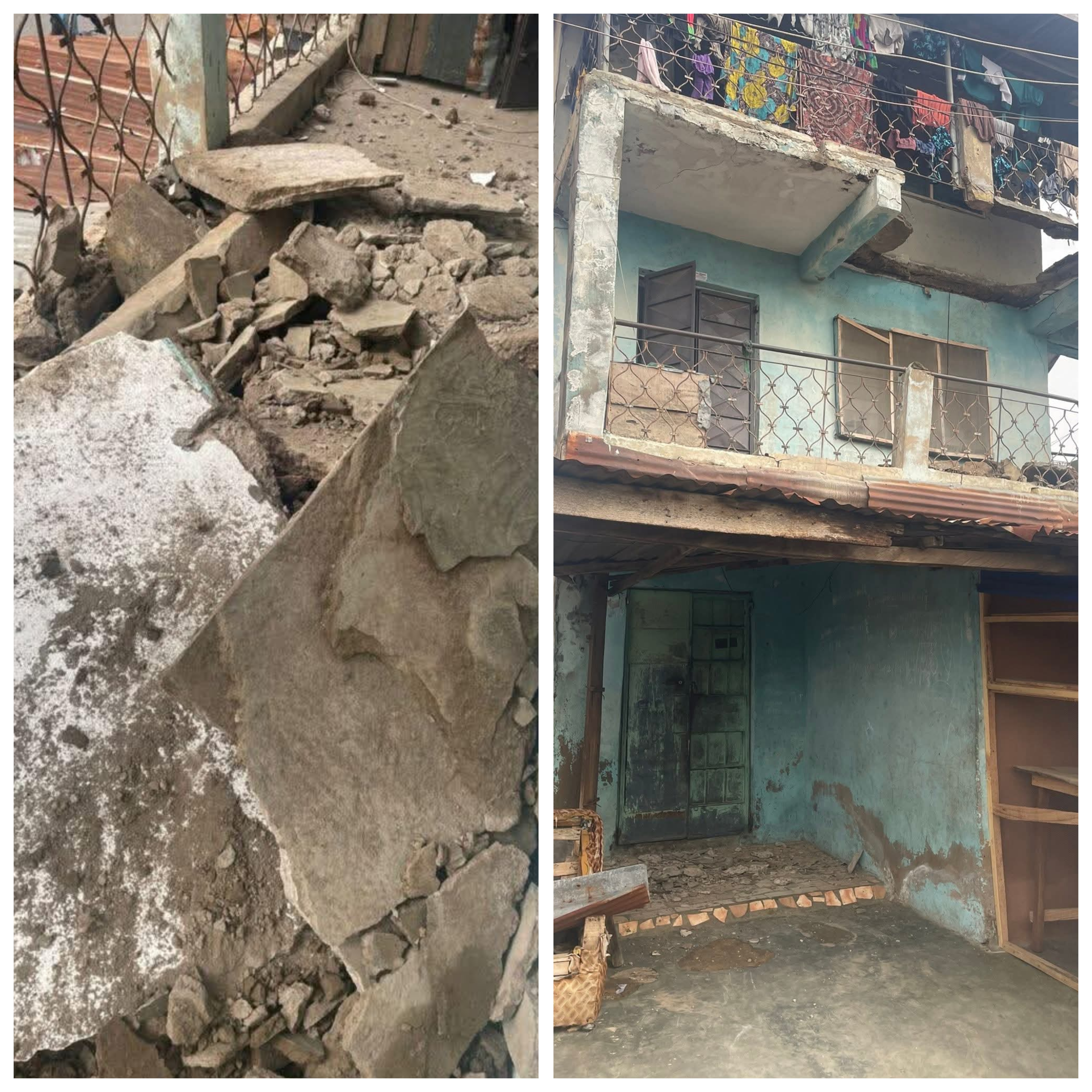 Two children rescued as building collapses in Kwara