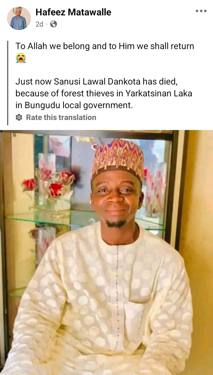 Bandits k!ll medical officer, two police officers and 2 others in Zamfara community