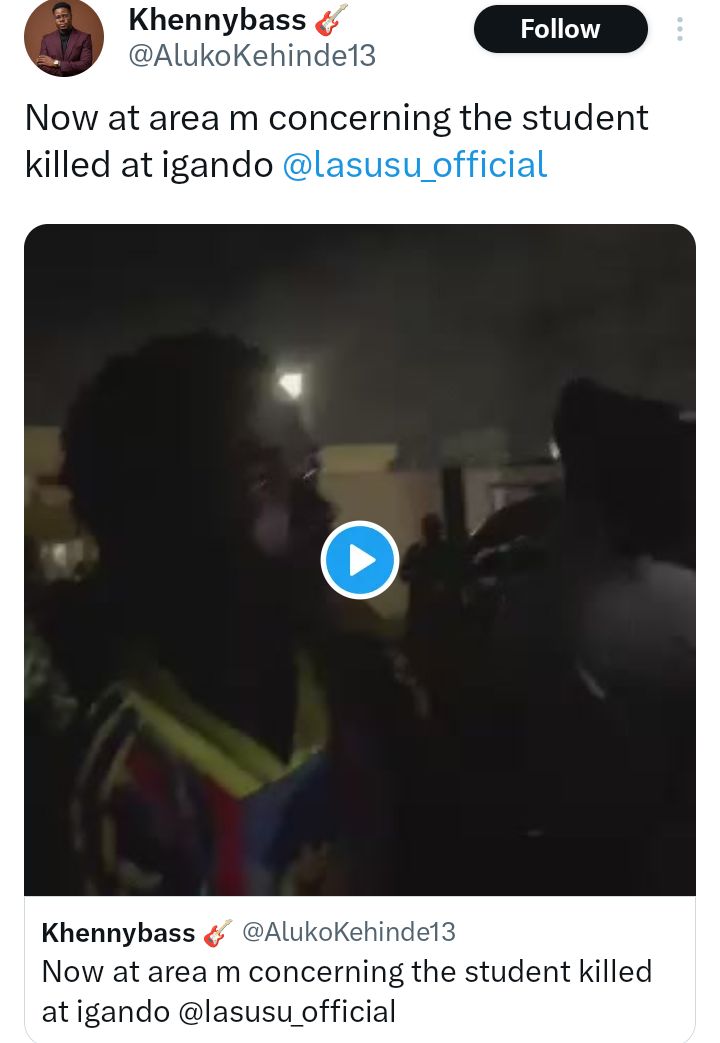 Police detain driver over fatal crash that k!lled LASU student (video)