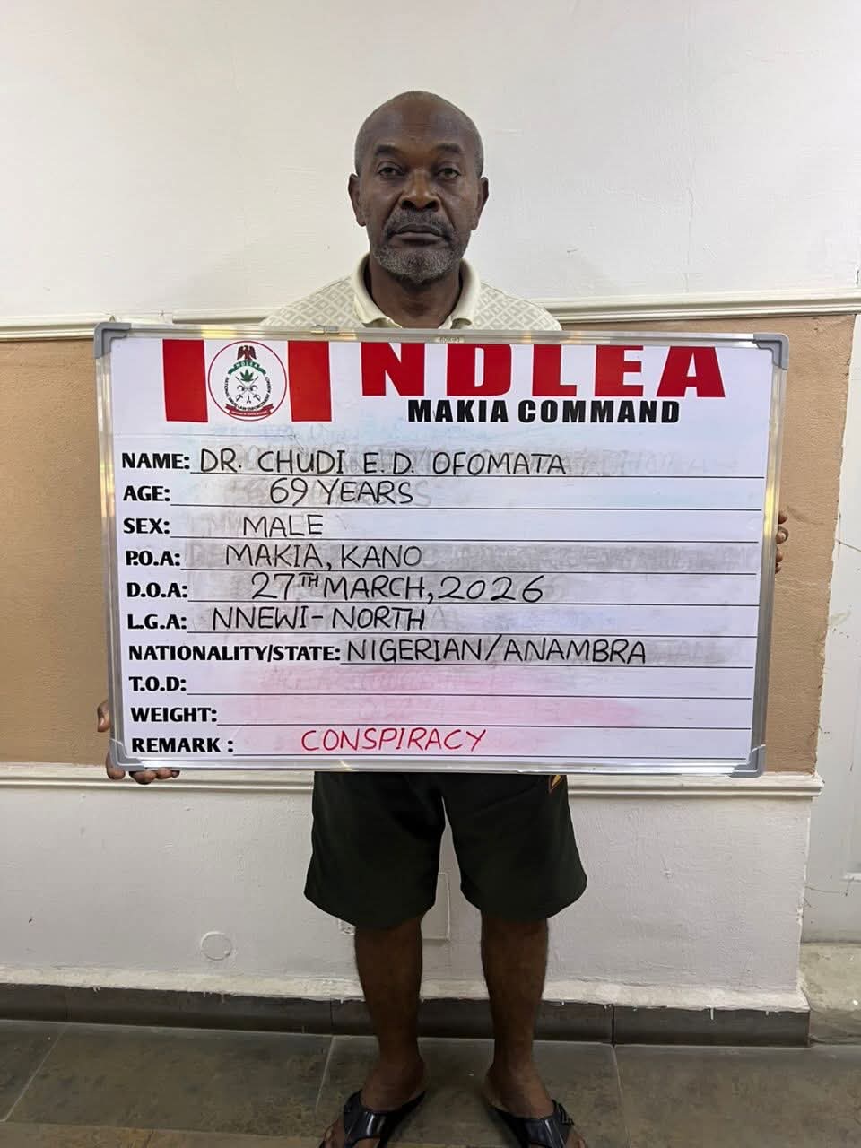 Medical doctor and Ivorian national arrested over cocaine trafficking as NDLEA busts international drug syndicate