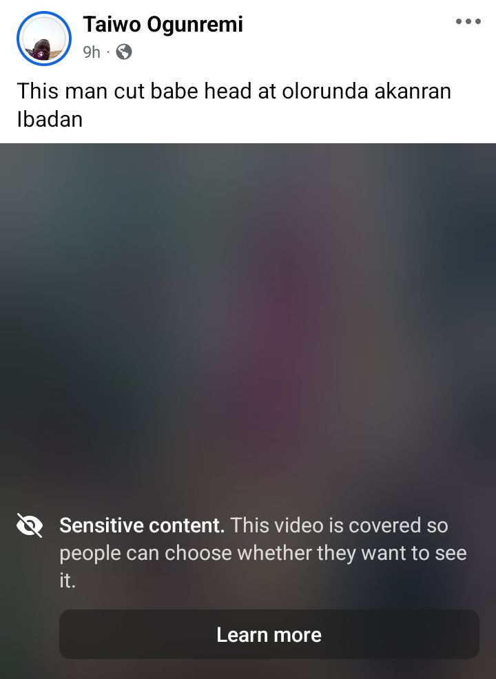 Police arrest man for k!lling 6-year-old girl and cutting off her head in Oyo (video)