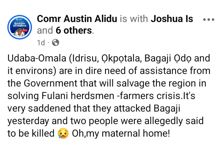 Three k!lled, five kidnapped as gunmen attack Kogi communities