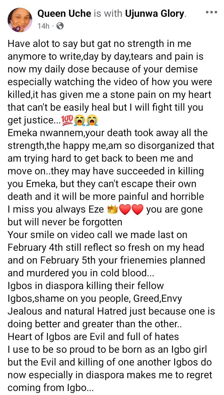 Fight and hunt your k!llers - Grief-stricken family of Nigerian man allegedly m8rdered by his friends in India urges him to avenge his d3ath (video)