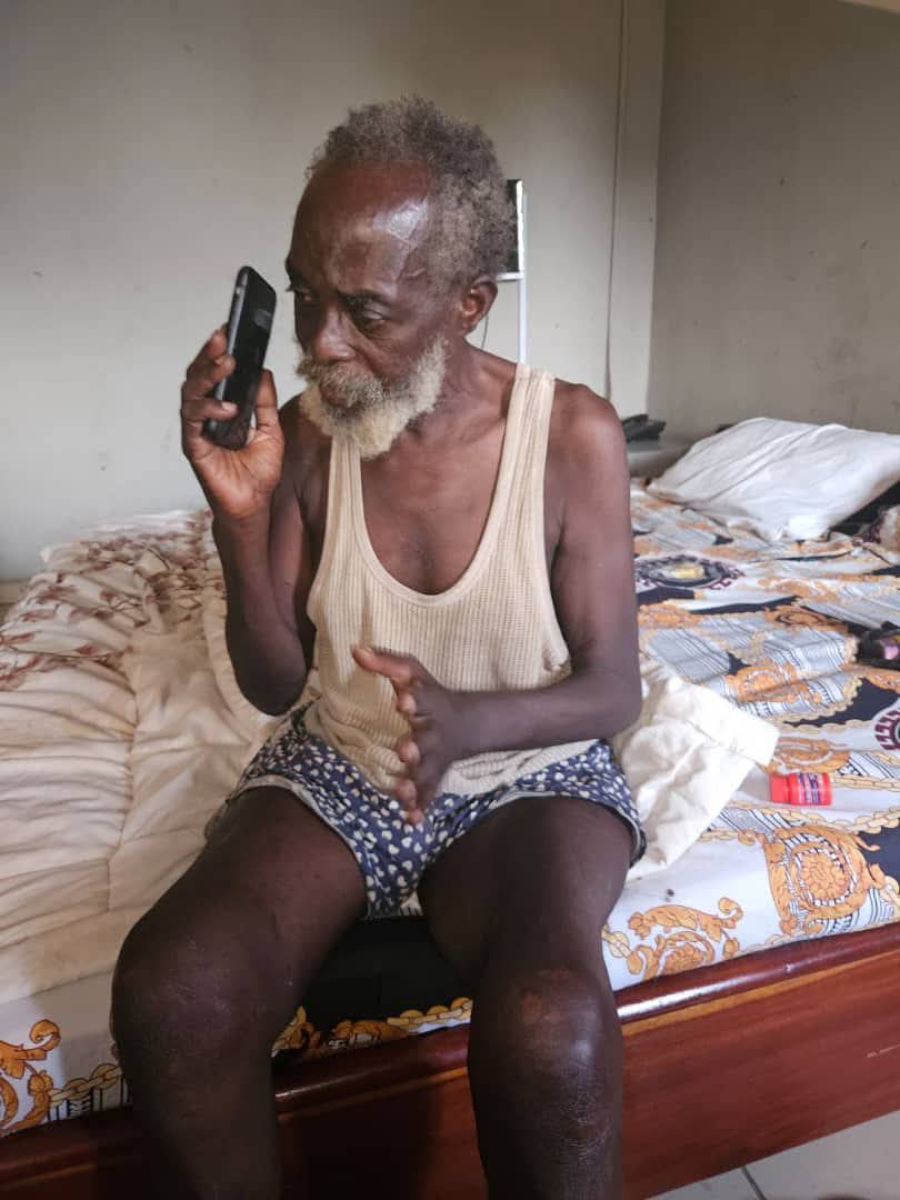 Before and after photos of Nigerian man who regained freedom after 9 months in bandits