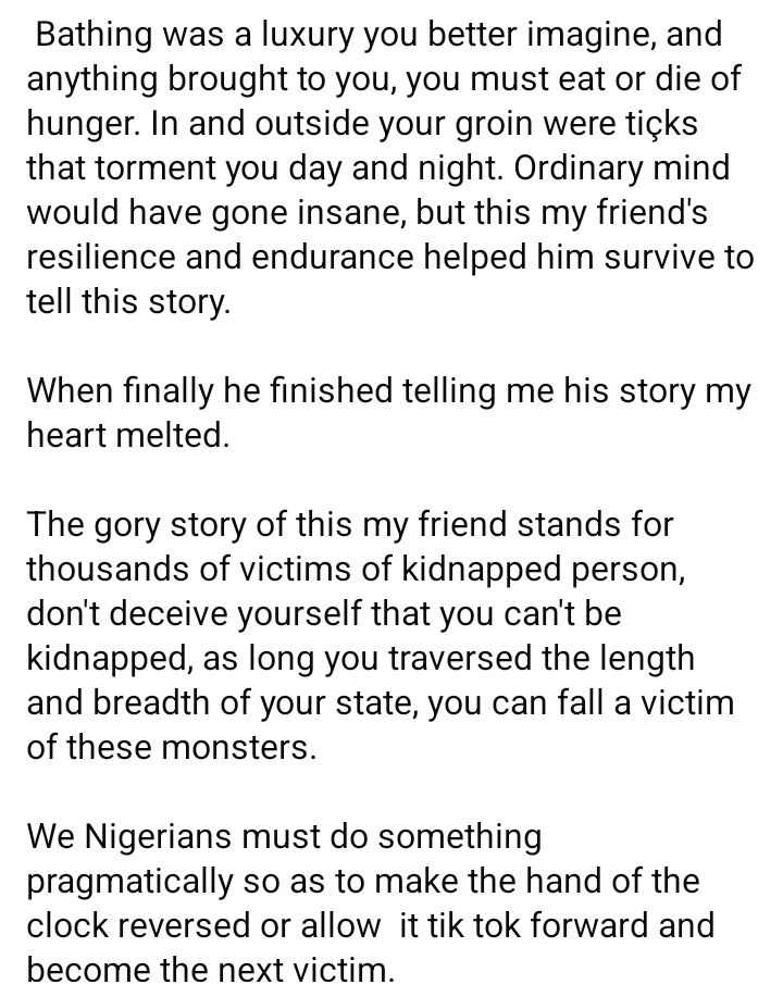 Before and after photos of Nigerian man who regained freedom after 9 months in bandits