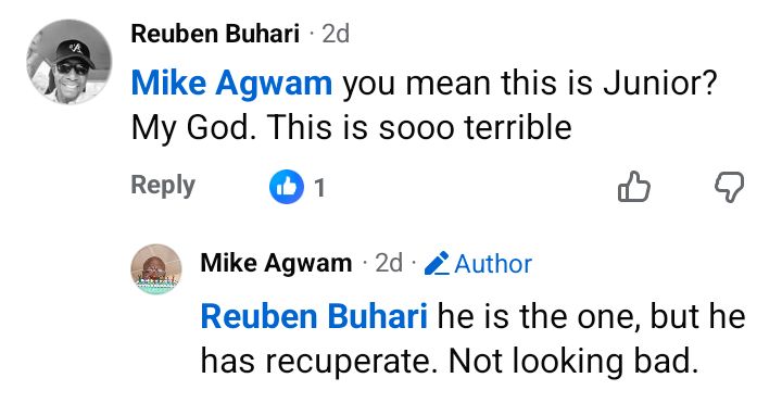 Before and after photos of Nigerian man who regained freedom after 9 months in bandits