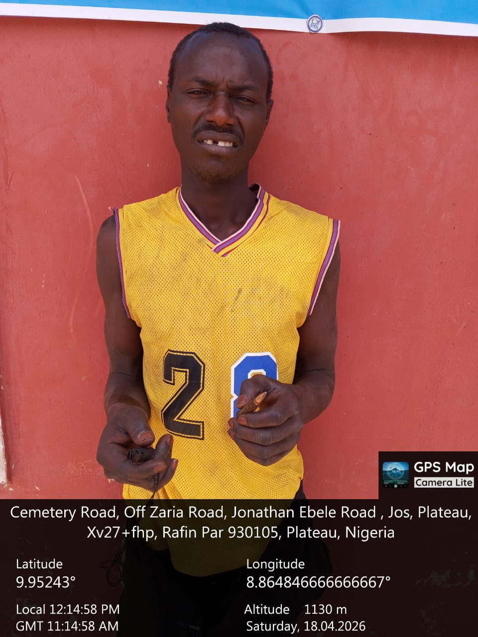 Suspected criminal arrested for st@bbing police inspector in Jos