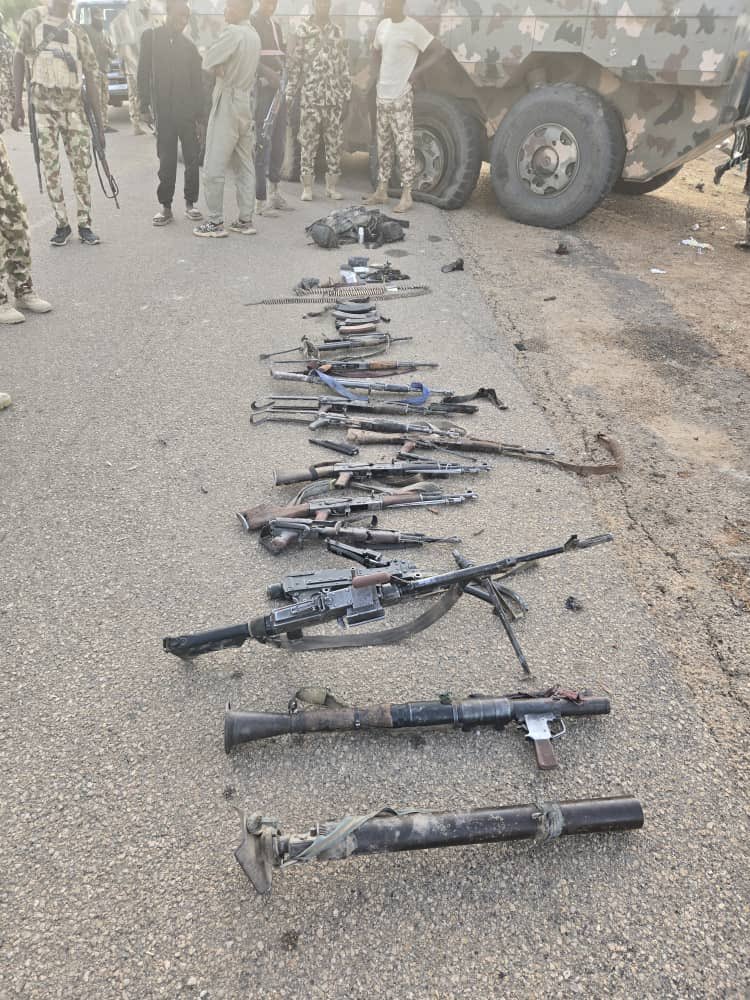 Troops neutralise 24 terrorists, record major arms recovery in Borno foiled attack