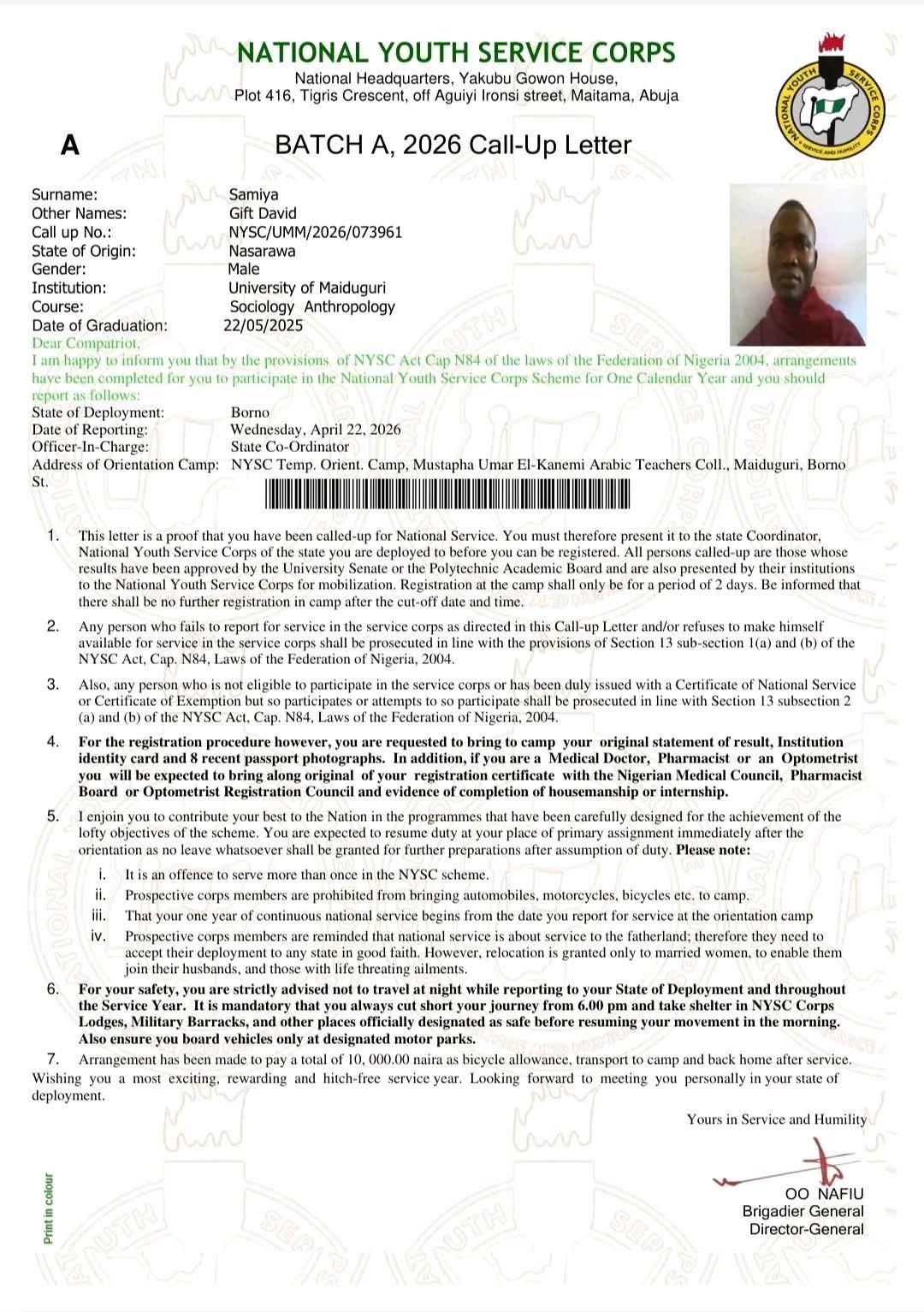 Gunmen kidnap prospective Corps member on his way to orientation camp, demand N10m ransom