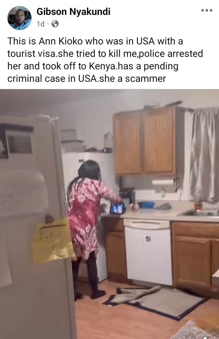 Kenyan woman captured in viral video damaging her host?s household property in US